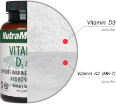 Vitamin D3 K2 Nutra Medix ingredients
